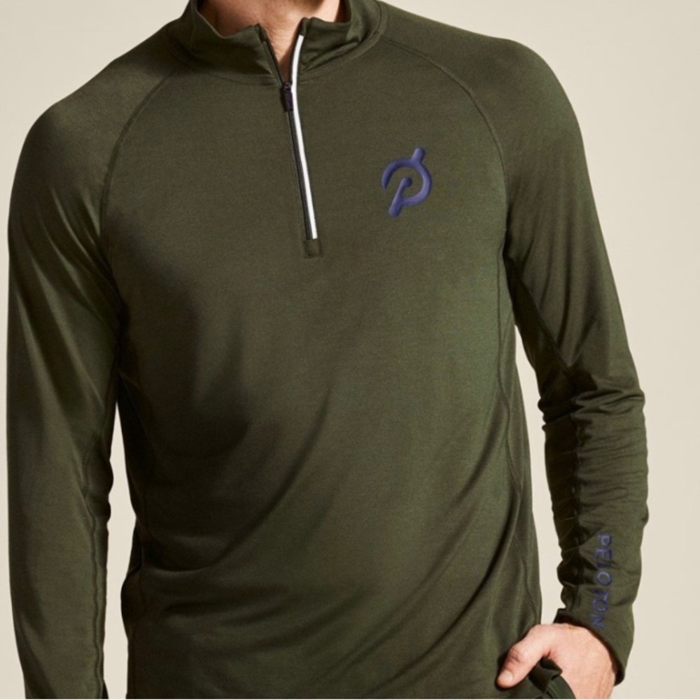 Green Peloton Quarterzip
